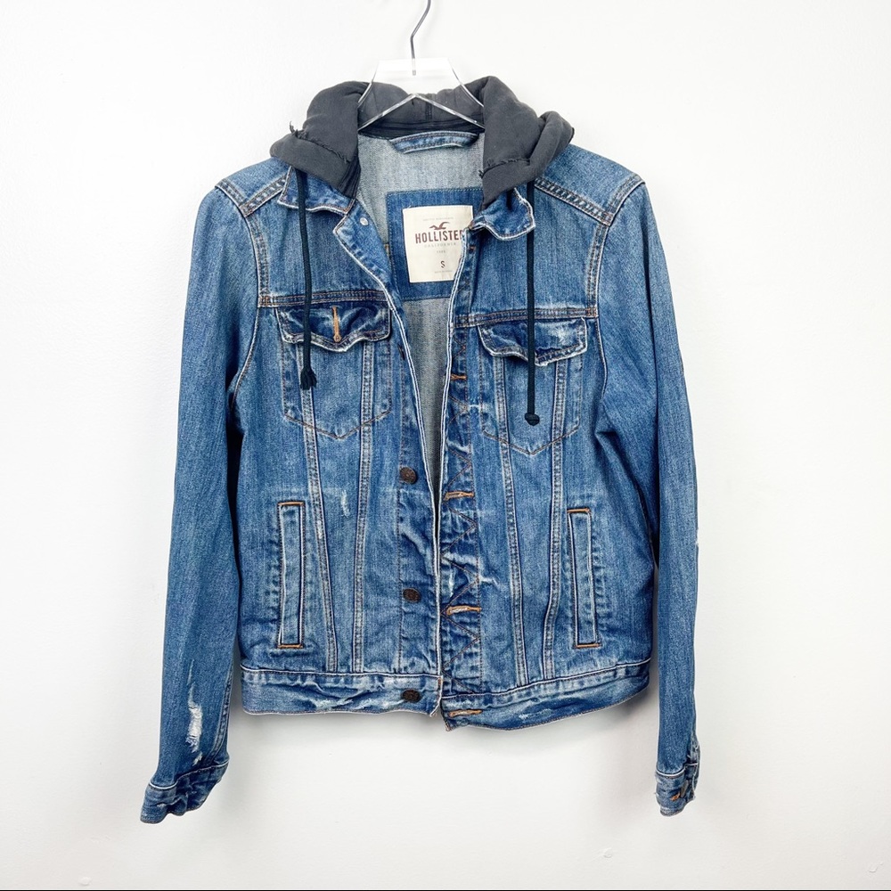 Hollister Hooded Denim Jacket, S